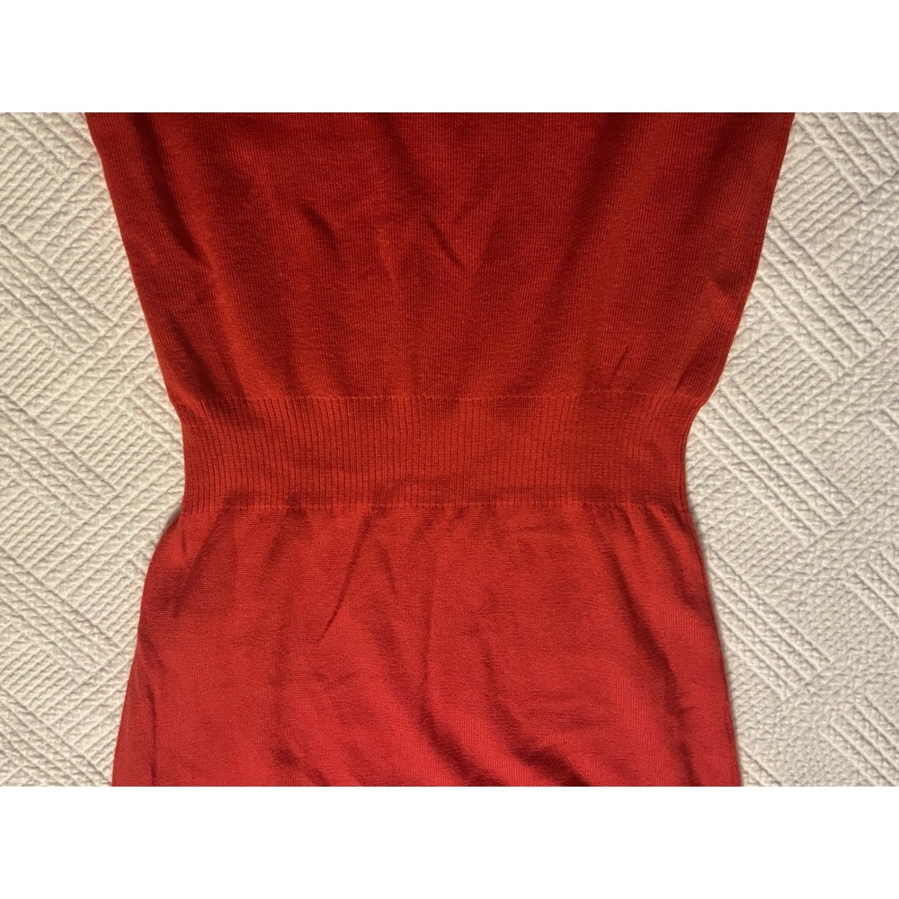 Boston Proper Dress Size Small Red Office Or Date Night Knee-length Silk Knit - Picture 8 of 10